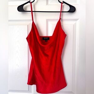 Audrey Vibrant Red Satin Camisole
